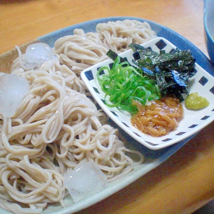 「なめ茸入りワサビ蕎麦」　　　　♪♪